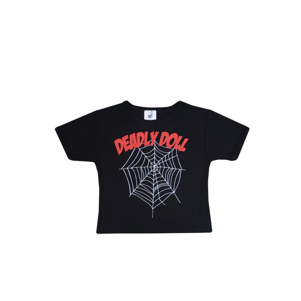 Deadly doll spider baby tee